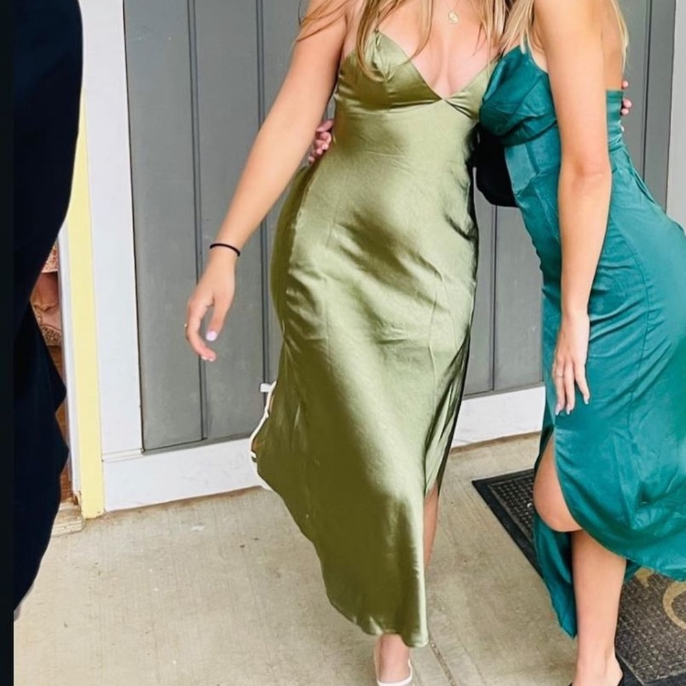 Hello Molly Smooth Sounds Maxi Dress Green